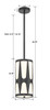 CRYSTORAMA ROY-801-BK Royston 1 Light Black Pendant