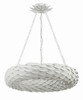 CRYSTORAMA 536-MT Broche 6 Light Matte White Pendant