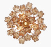 CRYSTORAMA ADD-300-AG-AM Addis 4 Light Aged Brass Chandelier