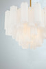 CRYSTORAMA ADD-308-AG-WH Addis 9 Light Aged Brass Chandelier