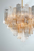 CRYSTORAMA ADD-312-AG-AU Addis 12 Light Aged Brass Chandelier