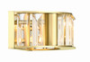 CRYSTORAMA FAR-6005-AG Libby Langdon for Crystorama Farris 4 Light Aged Brass Bathroom Vanity