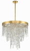 CRYSTORAMA WIN-216-GA-CL-MWP Winfield 6 Light Antique Gold Chandelier