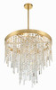 CRYSTORAMA WIN-216-GA-CL-MWP Winfield 6 Light Antique Gold Chandelier