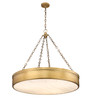 Z-LITE 1944P33-RB-LED 3-Light Pendant, Rubbed Brass