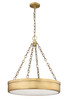 Z-LITE 1944P22-RB-LED 3-Light Pendant, Rubbed Brass