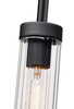 Z-LITE 740P-ROD-MB 1-Light Pendant, Matte Black