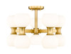 Z-LITE 494-10SF-MGLD 10-Light Semi Flush, Modern Gold