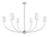 Z-LITE 3040-62BN 6-Light Chandelier, Brushed Nickel