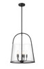 Z-LITE 3041P18-MB 5-Light Pendant, Matte Black