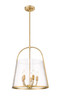 Z-LITE 3041P18-MGLD 5-Light Pendant, Modern Gold