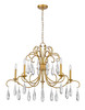 Z-LITE 3039-38GG 5-Light Chandelier, Gilded Gold