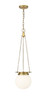 Z-LITE 7505P9-HBR 1-Light Pendant, Heritage Brass
