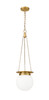 Z-LITE 7505P9-HBR 1-Light Pendant, Heritage Brass