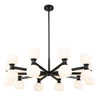 Z-LITE 494-20MB 20-Light Chandelier, Matte Black