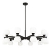 Z-LITE 494-20MB 20-Light Chandelier, Matte Black