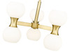 Z-LITE 494-6MGLD 6-Light Chandelier, Modern Gold