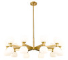 Z-LITE 494-20MGLD 20-Light Chandelier, Modern Gold