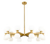 Z-LITE 494-20MGLD 20-Light Chandelier, Modern Gold