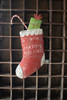 KALALOU A6605 HAND HAMMERED PAINTED HOLIDAY STOCKING