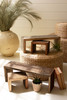 KALALOU NMCC1336 SET OF FOUR RECYCLED WOOD NESTING RECTANGLE RISERS