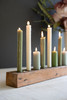 KALALOU NMCC1354 RECYCLED WOOD NINE TAPER CANDELABRA