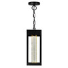 CWI LIGHTING 1696P5-1-101 Rochester LED Integrated Black Outdoor Ceiling Light