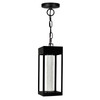 CWI LIGHTING 1696P5-1-101 Rochester LED Integrated Black Outdoor Ceiling Light