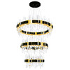 CWI LIGHTING 1592P32-3-612 Aya LED Integrated Pearl Black Chandelier