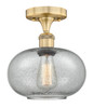INNOVATIONS 616-1F-BB-G247 Gorham 1 9.5 inch Flush Mount Brushed Brass