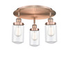 INNOVATIONS 916-3C-AC-G312 Dover 3 16.25 inch Flush Mount Antique Copper
