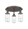 INNOVATIONS 916-3C-OB-G312 Dover 3 16.25 inch Flush Mount Oil Rubbed Bronze