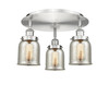INNOVATIONS 916-3C-SN-G58 Cone 3 16.75 inch Flush Mount Satin Nickel