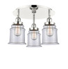 INNOVATIONS 916-3C-PN-G182 Canton 3 17.75 inch Flush Mount Polished Nickel