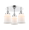 INNOVATIONS 916-3C-PC-G181 Canton 3 17.75 inch Flush Mount Polished Chrome