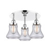 INNOVATIONS 916-3C-PC-G194 Bellmont 3 17.75 inch Flush Mount Polished Chrome