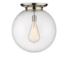 INNOVATIONS 221-1F-PN-G204-18 Beacon 1 18 inch Flush Mount Polished Nickel