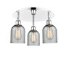 INNOVATIONS 516-3C-PC-G257 Caledonia 3 16.75 inch Flush Mount Polished Chrome