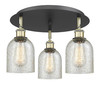 INNOVATIONS 516-3C-BAB-G259 Caledonia 3 16.75 inch Flush Mount Black Antique Brass
