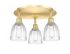 INNOVATIONS 516-3C-SG-G442 Brookfield 3 17.5 inch Flush Mount Satin Gold
