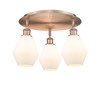INNOVATIONS 516-3C-AC-G651-6 Cindyrella 3 17.75 inch Flush Mount Antique Copper