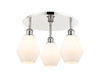 INNOVATIONS 516-3C-PN-G651-6 Cindyrella 3 17.75 inch Flush Mount Polished Nickel