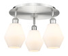 INNOVATIONS 516-3C-SN-G651-6 Cindyrella 3 17.75 inch Flush Mount Satin Nickel