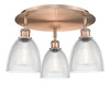 INNOVATIONS 516-3C-AC-G382 Castile 3 17.75 inch Flush Mount Antique Copper
