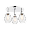 INNOVATIONS 516-3C-PC-G654-6 Cindyrella 3 17.75 inch Flush Mount Polished Chrome