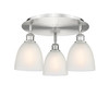 INNOVATIONS 516-3C-SN-G381 Castile 3 17.75 inch Flush Mount Satin Nickel