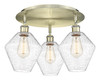 INNOVATIONS 516-3C-AB-G654-8 Cindyrella 3 19.75 inch Flush Mount Antique Brass