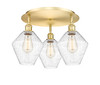 INNOVATIONS 516-3C-SG-G654-8 Cindyrella 3 19.75 inch Flush Mount Satin Gold