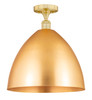 INNOVATIONS 616-1F-SG-MBD-16-SG Metal Bristol 1 Light 16 inch Semi-Flush Mount Satin Gold