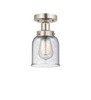 INNOVATIONS 616-1F-SN-G54 Bell 1 Light 6.5 inch Semi-Flush Mount Brushed Satin Nickel